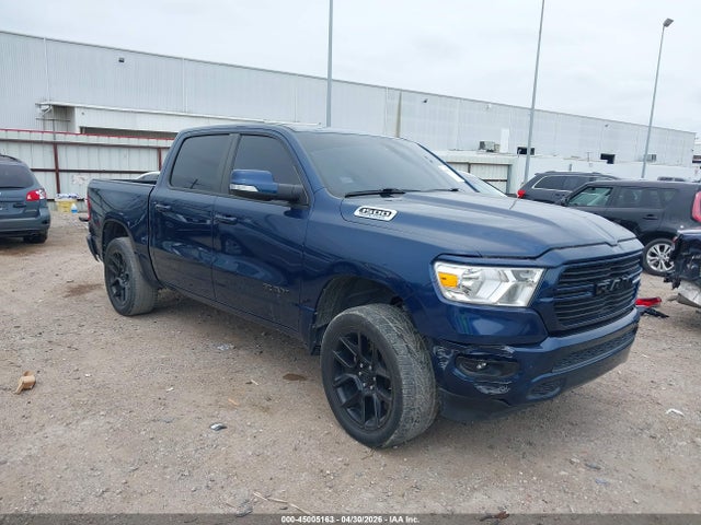 45005163 :رقم المزاد ، 1C6SRFFT0MN555081 vin ، 2021 Ram 1500 Lone Star  4x4 5'7 Box مزاد بيع