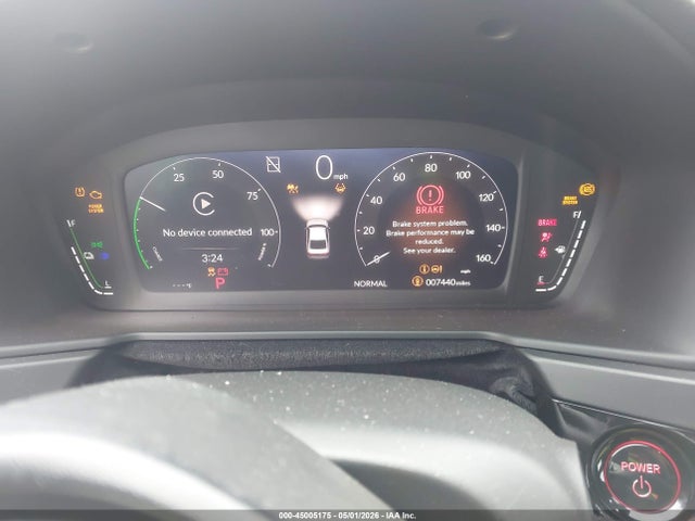 45005175 :رقم المزاد ، 1HGCY2F56SA035516 vin ، 2025 Honda Accord Hybrid Sport مزاد بيع