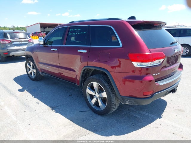 Aukcja sprzedaży 2016 Jeep Grand Cherokee Limited, vin: 1C4RJFBG5GC475198, numer aukcji: 45005227