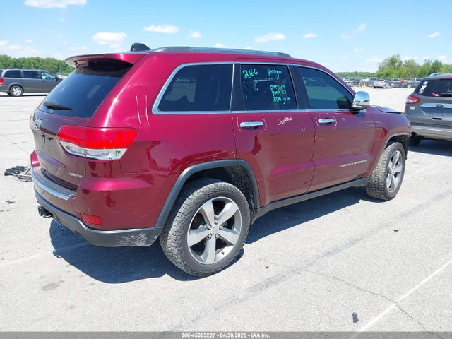 Aukcja sprzedaży 2016 Jeep Grand Cherokee Limited, vin: 1C4RJFBG5GC475198, numer aukcji: 45005227