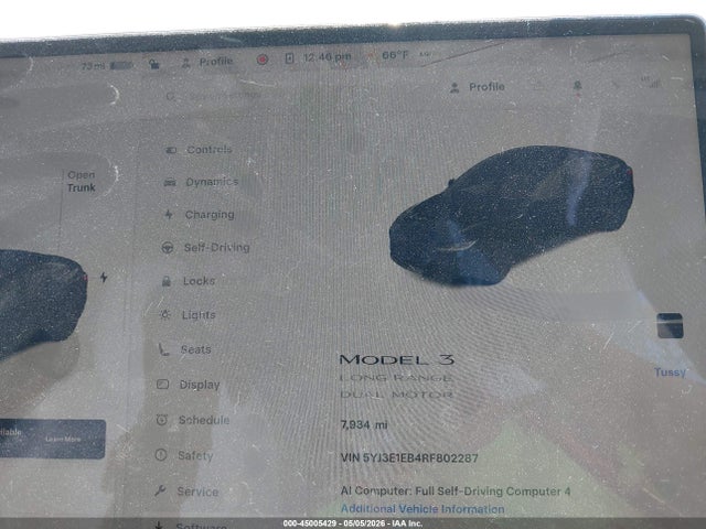 Продаж на аукціоні авто 2024 Tesla Model 3 Long Range Dual Motor All-wheel Drive, vin: 5YJ3E1EB4RF802287, номер лоту: 45005429
