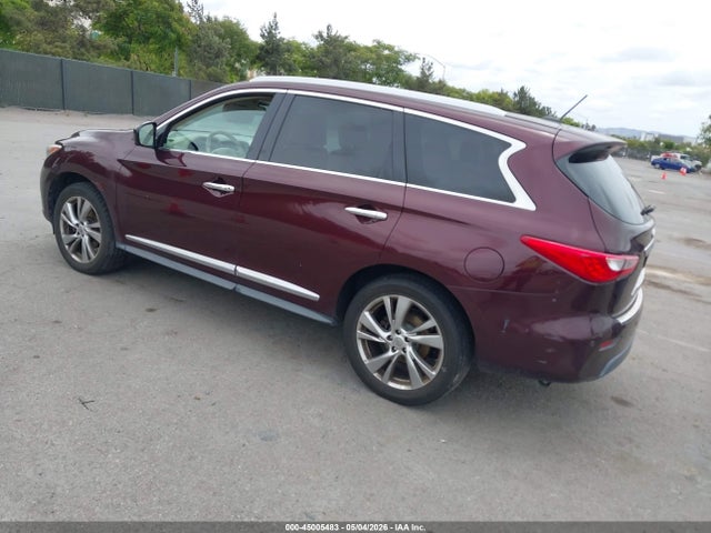 2013 Infiniti Jx35 მანქანა იყიდება აუქციონზე, vin: 5N1AL0MM4DC344181, აუქციონის ნომერი: 45005483