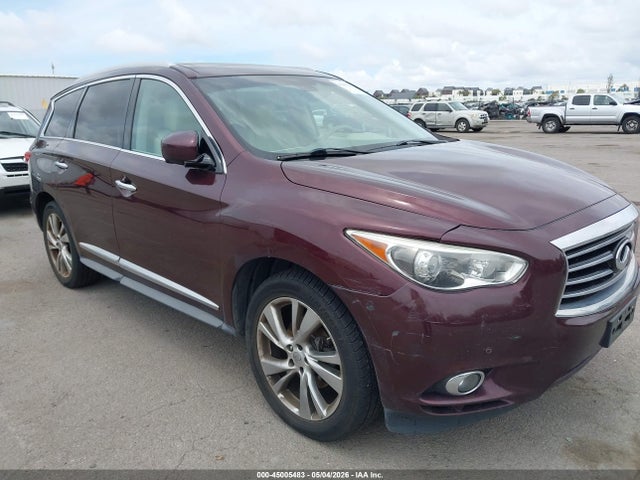 2013 Infiniti Jx35 მანქანა იყიდება აუქციონზე, vin: 5N1AL0MM4DC344181, აუქციონის ნომერი: 45005483