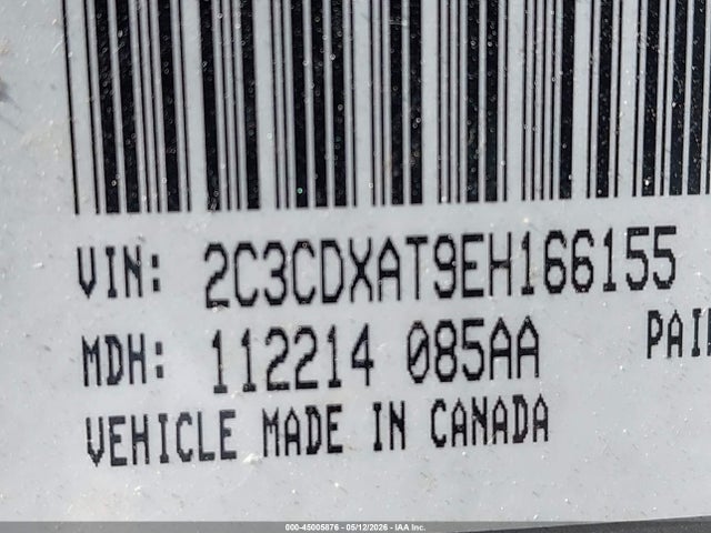 Продажа на аукционе авто 2014 Dodge Charger Police, vin: 2C3CDXAT9EH166155, номер лота: 45005876