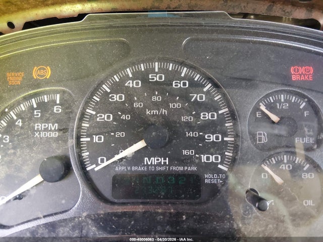 2002 Chevrolet Silverado 1500 მანქანა იყიდება აუქციონზე, vin: 1GCEC14W02Z328390, აუქციონის ნომერი: 45006063