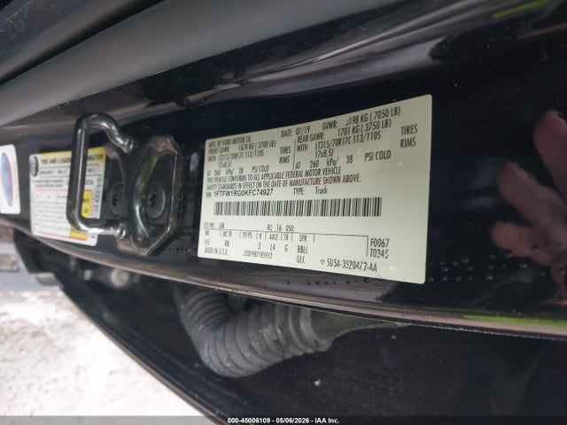 Ford F-150 Raptor 2019 1FTFW1RG0KFC74927 Image 9