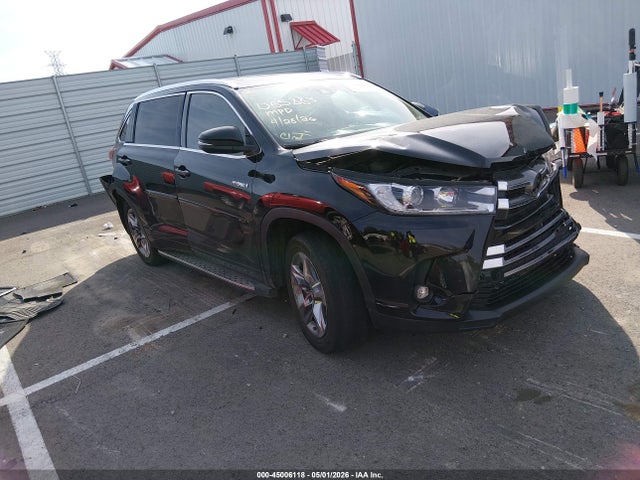 45006118 :رقم المزاد ، 5TDDGRFH7KS055883 vin ، 2019 Toyota Highlander Hybrid Limited Platinum مزاد بيع