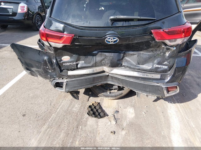 45006118 :رقم المزاد ، 5TDDGRFH7KS055883 vin ، 2019 Toyota Highlander Hybrid Limited Platinum مزاد بيع