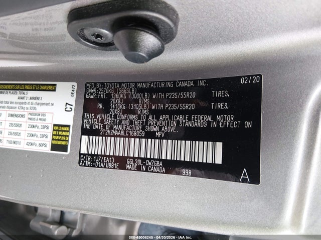 Lexus RX 350 2020 2T2HZMAA8LC168059 Image 9