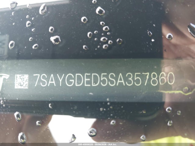 Продаж на аукціоні авто 2025 Tesla Model Y Long Range Dual Motor Rear-wheel Drive, vin: 7SAYGDED5SA357860, номер лоту: 45006325