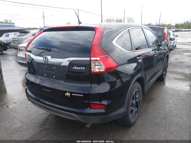 2016 Honda Cr-v Se მანქანა იყიდება აუქციონზე, vin: 5J6RM4H47GL081320, აუქციონის ნომერი: 45006426