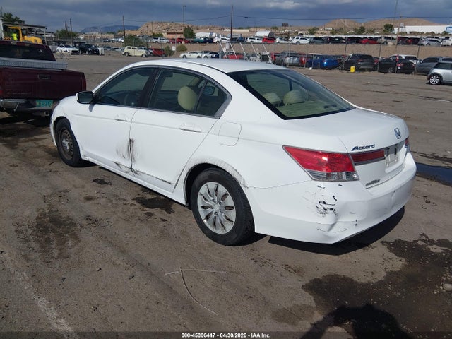 45006447 :رقم المزاد ، 1HGCP2F38CA130467 vin ، 2012 Honda Accord 2.4 Lx مزاد بيع