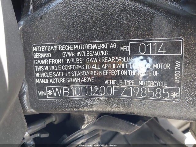 WB10D1200EZ198585 BMW S 1000 R