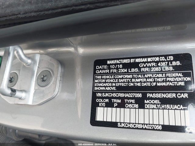 Продажа на аукционе авто 2017 Infiniti Qx30 Premium, vin: SJKCH5CR6HA027056, номер лота: 45006844