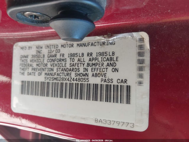 Продажа на аукционе авто 2004 Pontiac Vibe, vin: 5Y2SM628X4Z448055, номер лота: 45006909
