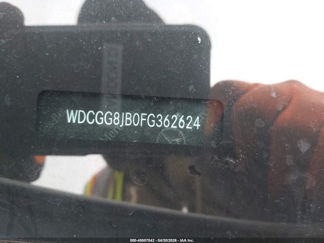 45007042 :رقم المزاد ، WDCGG8JB0FG362624 vin ، 2015 Mercedes-benz Glk 350 4matic مزاد بيع