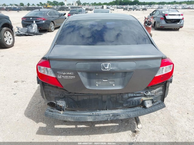 45007251 :رقم المزاد ، 2HGFB2F50CH598093 vin ، 2012 Honda Civic Lx مزاد بيع