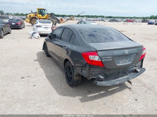 45007251 :رقم المزاد ، 2HGFB2F50CH598093 vin ، 2012 Honda Civic Lx مزاد بيع