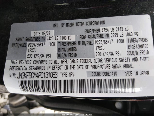 JM3KFBCM4P0131063 Mazda Cx-5 2.5 S Preferred