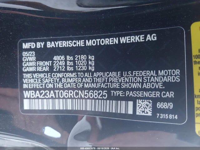 BMW 430I 2024 WBA23AT06RCN56825 Image 9