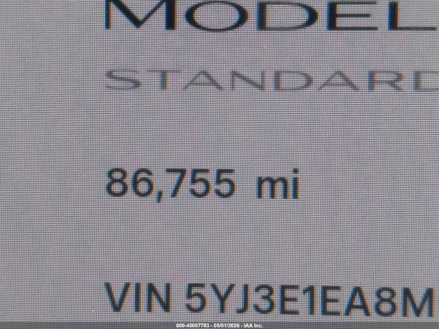 Aukcja sprzedaży 2021 Tesla Model 3 Standard Range Plus Rear-wheel Drive, vin: 5YJ3E1EA8MF093959, numer aukcji: 45007783
