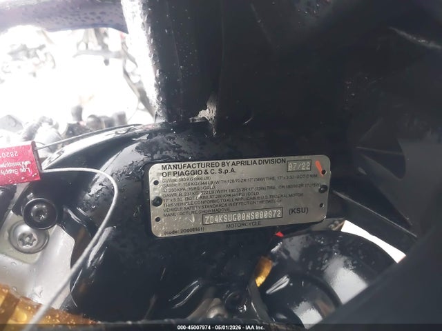 ZD4KSUG00NS000872 Aprilia Rs 660