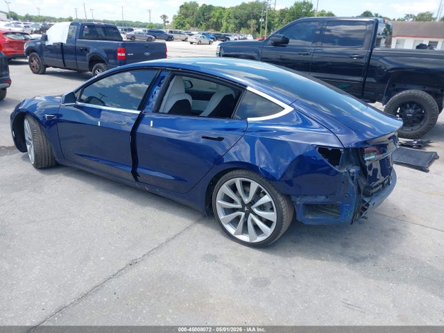 2018 Tesla Model 3 Long Range/performance მანქანა იყიდება აუქციონზე, vin: 5YJ3E1EB1JF099736, აუქციონის ნომერი: 45008072