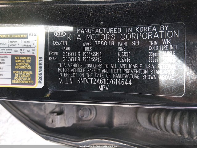 Aukcja sprzedaży 2013 Kia Soul +, vin: KNDJT2A61D7614644, numer aukcji: 45008146