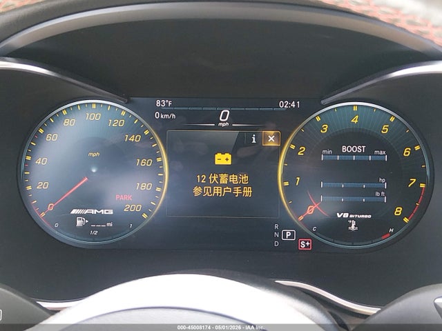 Aukcja sprzedaży 2020 Mercedes-benz Amg C 63, vin: W1KWK8GB1LG000228, numer aukcji: 45008174
