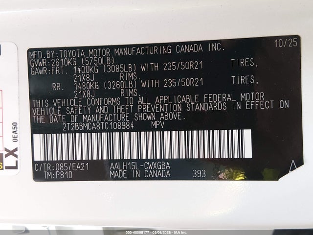 Lexus Rx 350h Premium 2026 2T2BBMCA8TC108984 Image 28