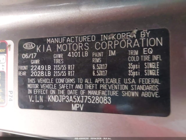Продаж на аукціоні авто 2018 Kia Soul +, vin: KNDJP3A5XJ7528083, номер лоту: 45008250