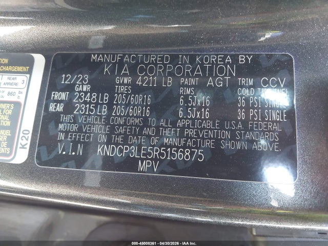 KIA NIRO LX 2024 KNDCP3LE5R5156875 Image 9