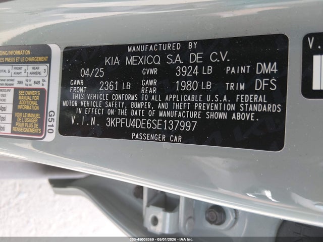 KIA K4 Ex 2025 3KPFU4DE6SE137997 Image 9