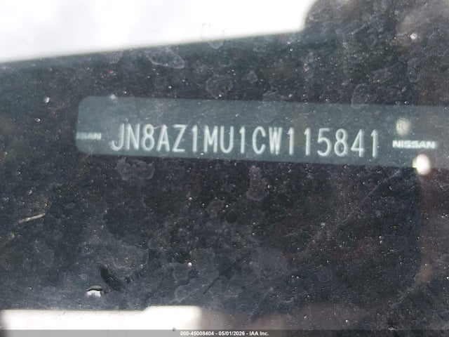 45008404 :رقم المزاد ، JN8AZ1MU1CW115841 vin ، 2012 Nissan Murano Sl مزاد بيع