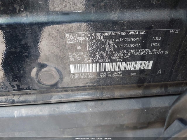 Toyota Rav4 Xle 2020 2T3W1RFV2LW058304 Image 9