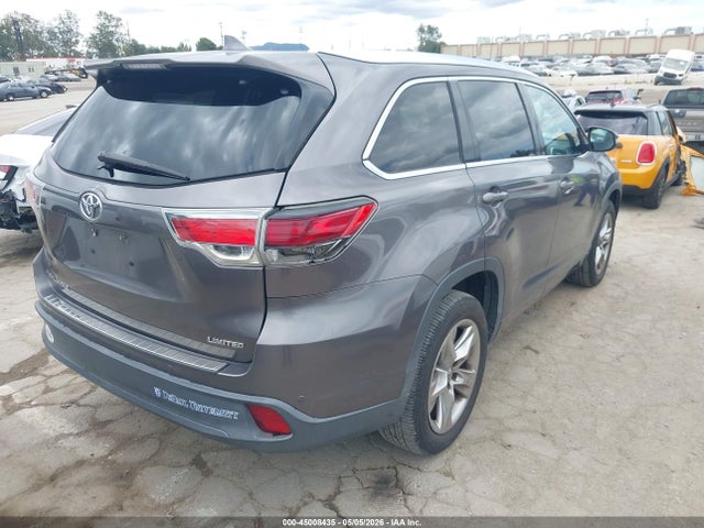 45008435 :رقم المزاد ، 5TDYKRFH6FS078335 vin ، 2015 Toyota Highlander Limited V6 مزاد بيع