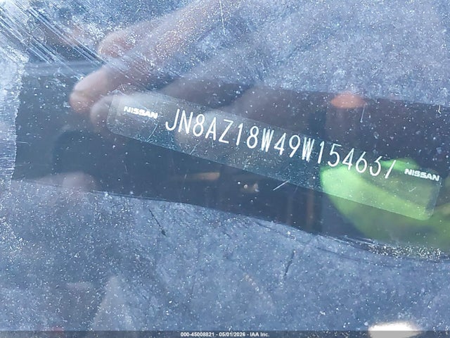 2009 Nissan Murano S მანქანა იყიდება აუქციონზე, vin: JN8AZ18W49W154637, აუქციონის ნომერი: 45008821