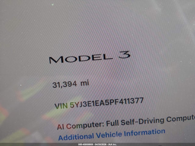 Tesla Model 3 Rear-wheel Drive 2023 5YJ3E1EA5PF411377 Image 15