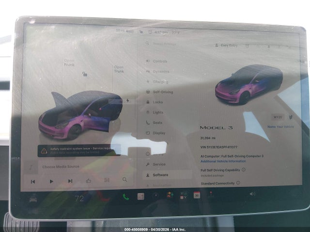 Tesla Model 3 Rear-wheel Drive 2023 5YJ3E1EA5PF411377 Image 7