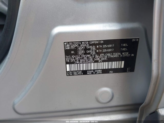 JTMRJREV4JD248324 Toyota Rav4 Hybrid Le