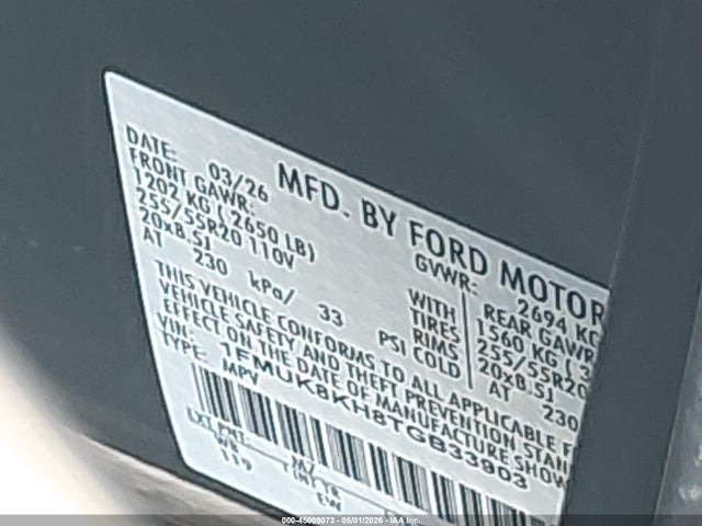 Ford Explorer St-line 2026 1FMUK8KH8TGB33903 Image 9