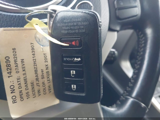 45009194 :رقم المزاد ، JTJBARBZ2H2143907 vin ، 2017 Lexus Nx 200t مزاد بيع