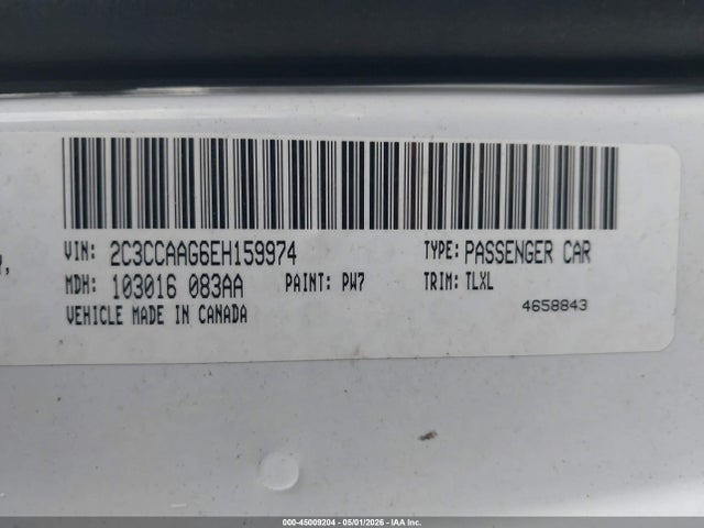 2014 Chrysler 300 მანქანა იყიდება აუქციონზე, vin: 2C3CCAAG6EH159974, აუქციონის ნომერი: 45009204