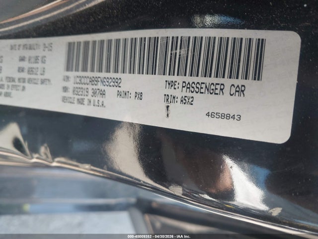 Aukcja sprzedaży 2015 Chrysler 200 Limited, vin: 1C3CCCAB9FN692992, numer aukcji: 45009352