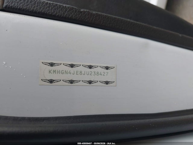 Продаж на аукціоні авто 2018 Genesis G80 3.8, vin: KMHGN4JE8JU238427, номер лоту: 45009487
