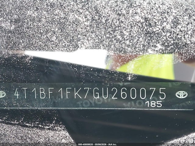 Aukcja sprzedaży 2016 Toyota Camry Se, vin: 4T1BF1FK7GU260075, numer aukcji: 45009520