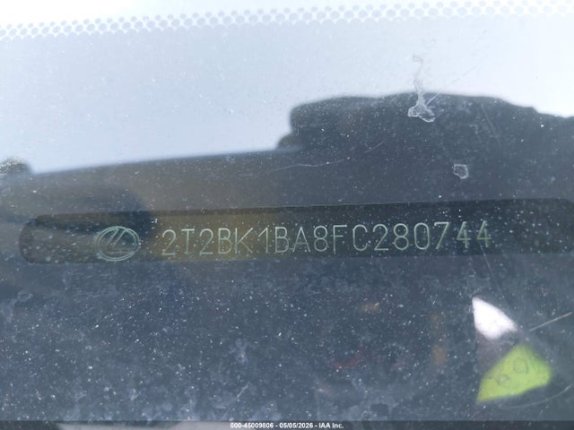 45009806 :رقم المزاد ، 2T2BK1BA8FC280744 vin ، 2015 Lexus Rx 350 مزاد بيع