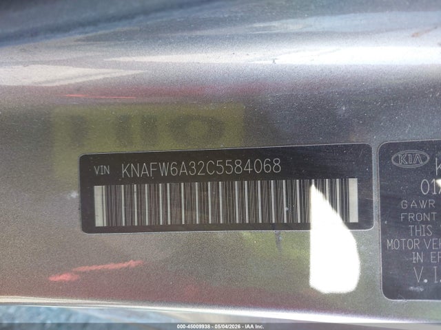 Aukcja sprzedaży 2012 Kia Forte Koup Sx, vin: KNAFW6A32C5584068, numer aukcji: 45009938