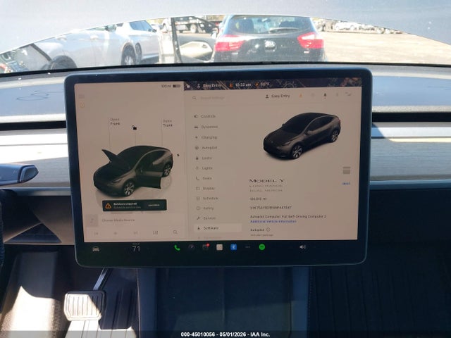 2022 Tesla Model Y Long Range Dual Motor All-wheel Drive მანქანა იყიდება აუქციონზე, vin: 7SAYGDEE4NF447047, აუქციონის ნომერი: 45010056