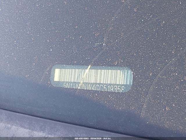 Aukcja sprzedaży 2012 Nissan Xterra S, vin: 5N1AN0NW4CC519358, numer aukcji: 45010063